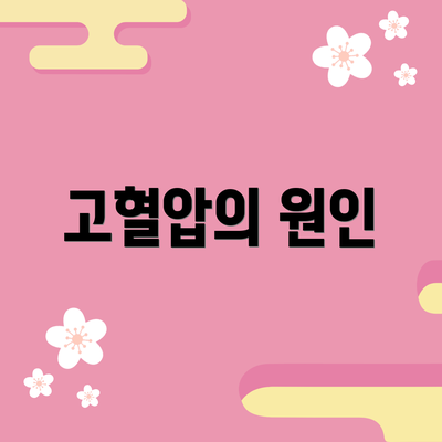 고혈압의 원인