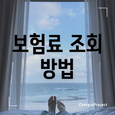 보험료 조회 방법