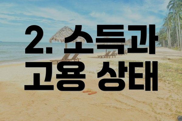 2. 소득과 고용 상태