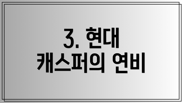 3. 현대 캐스퍼의 연비