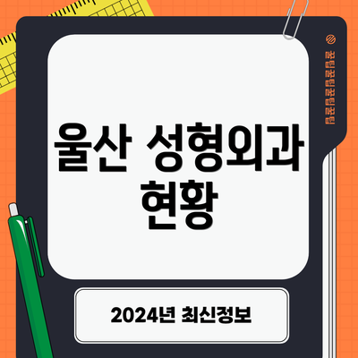 울산 성형외과 현황