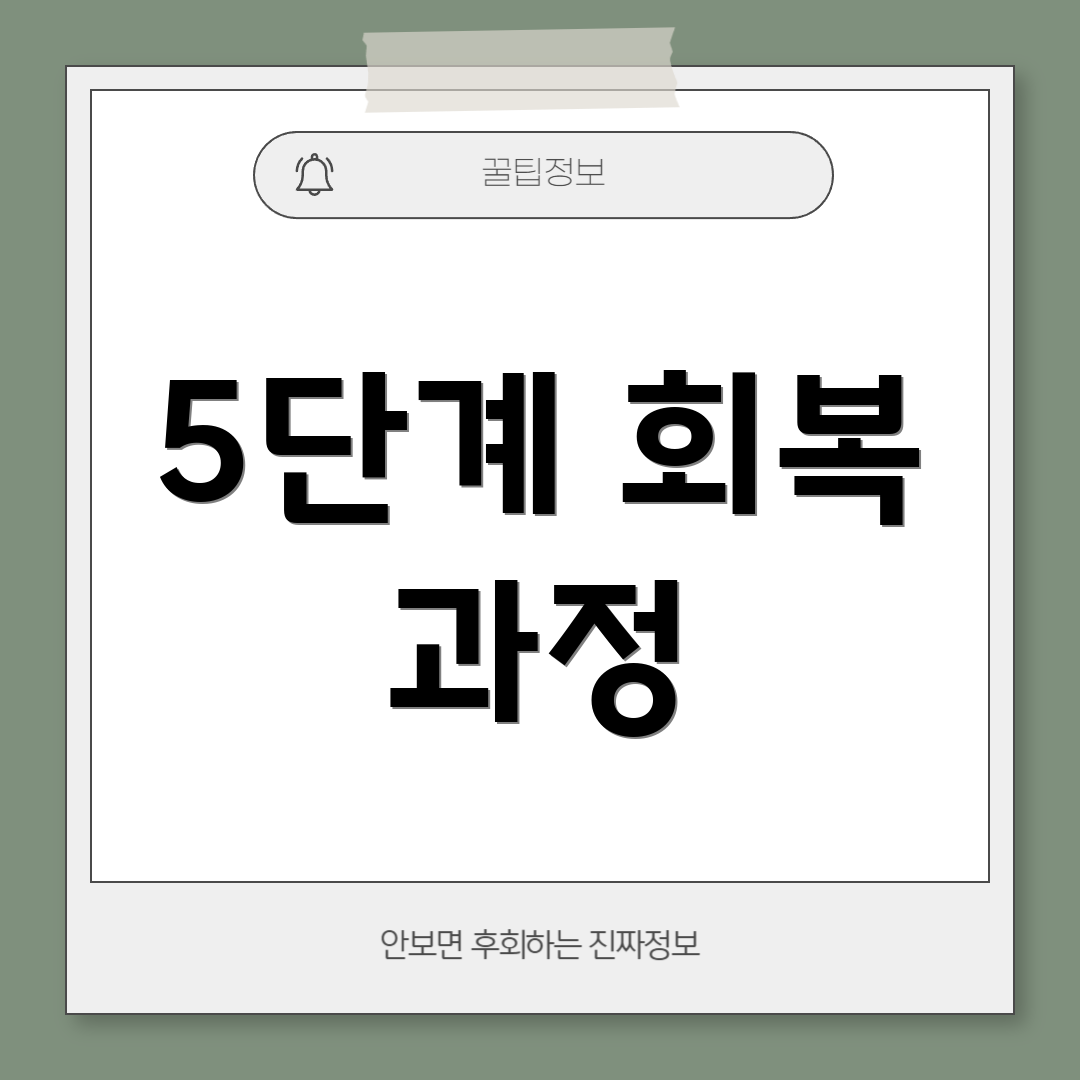 5단계 회복 과정