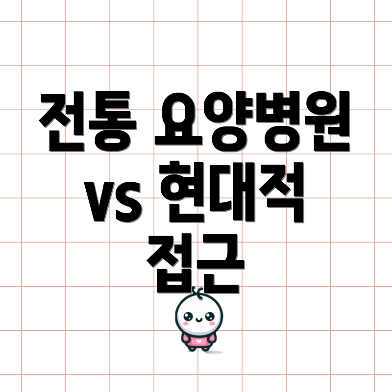 전통 요양병원 vs 현대적 접근