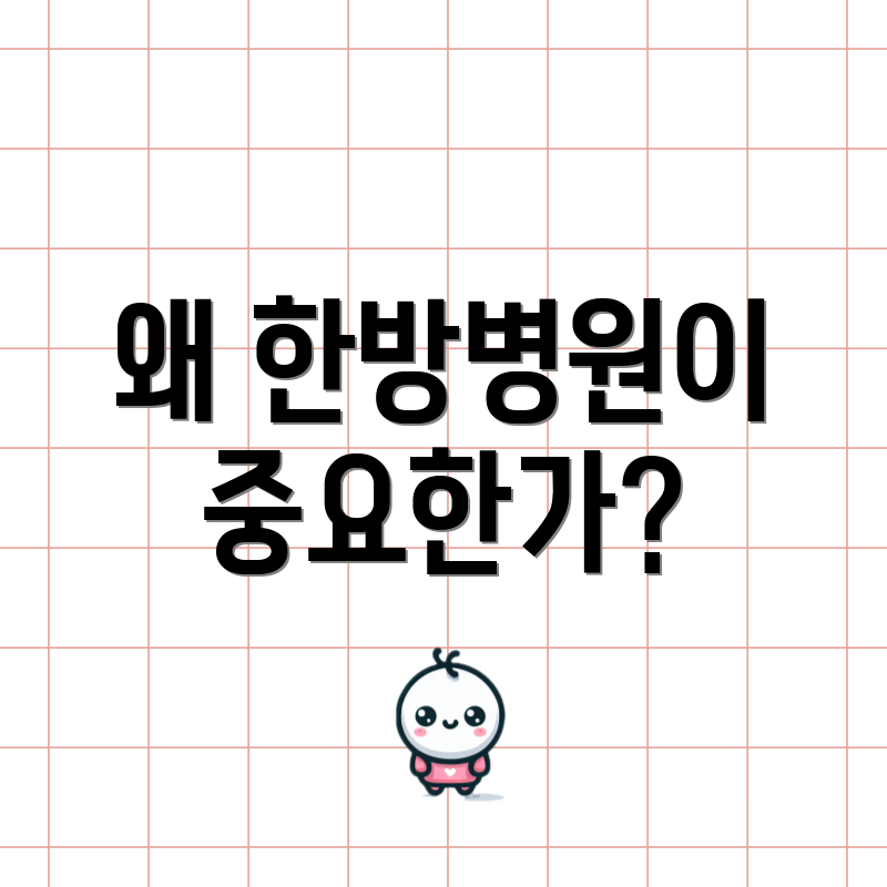 왜 한방병원이 중요한가?