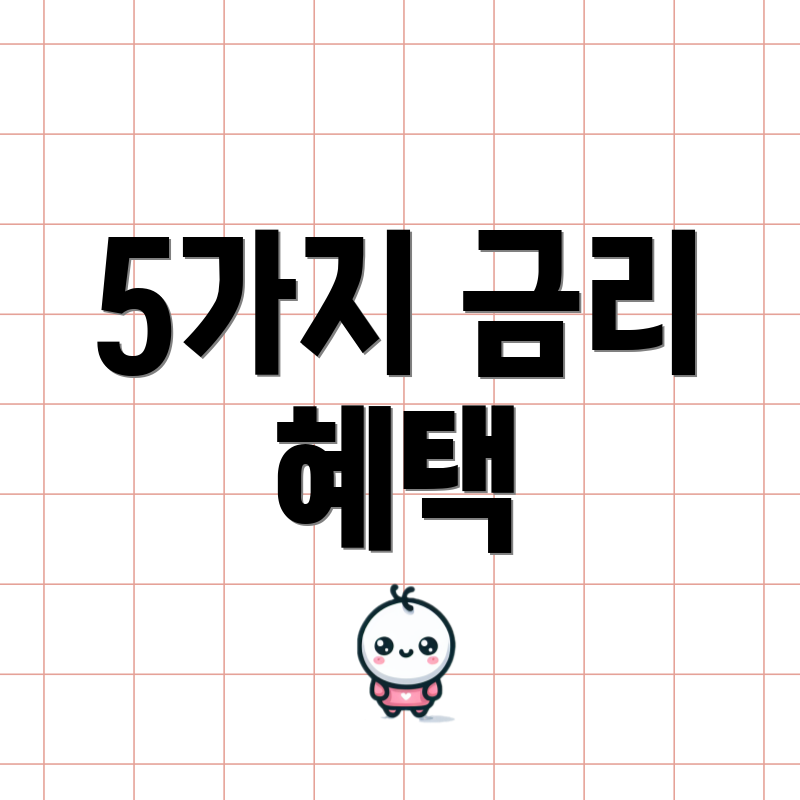 5가지 금리 혜택