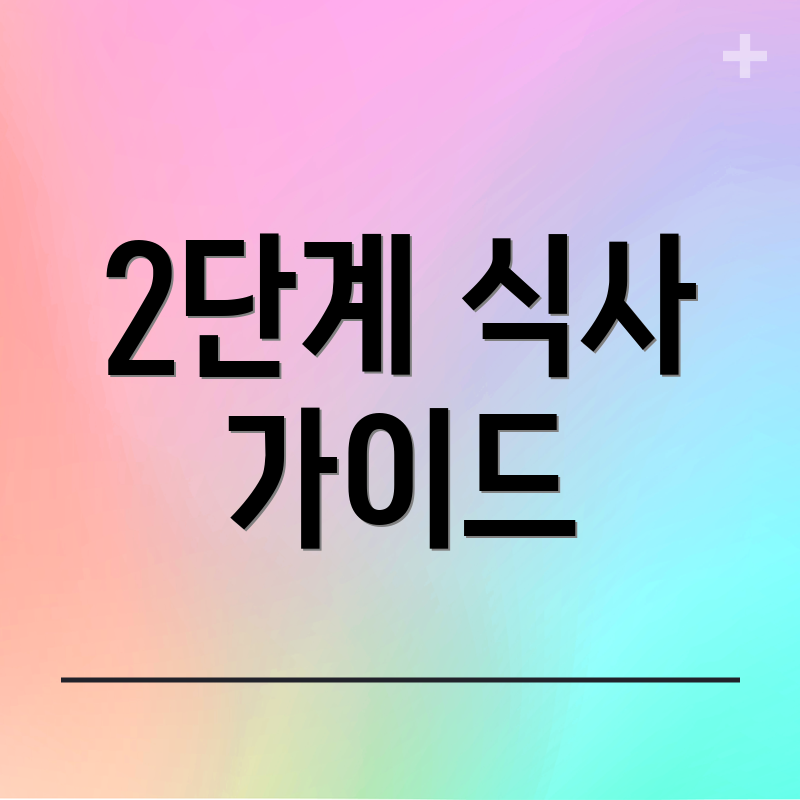 2단계 식사 가이드