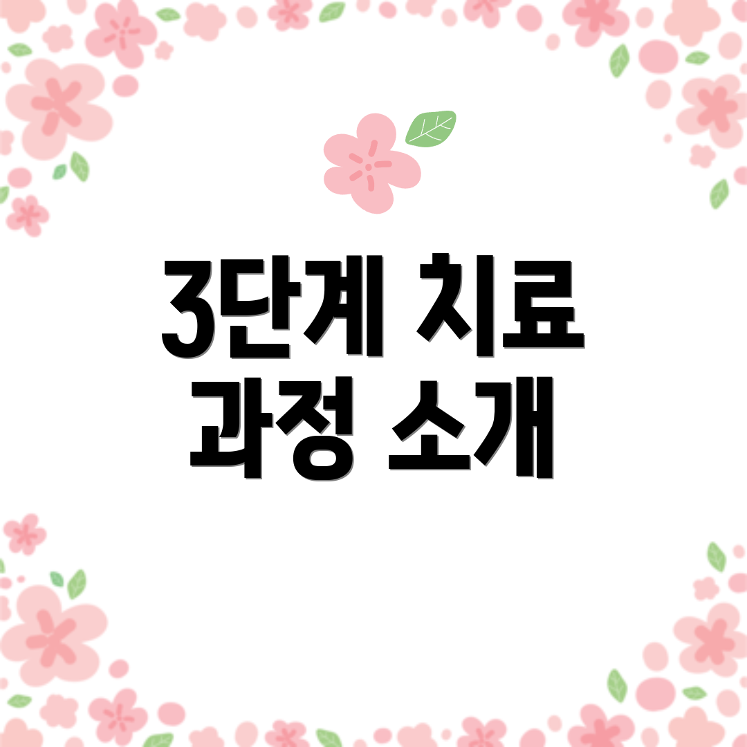 3단계 치료 과정 소개