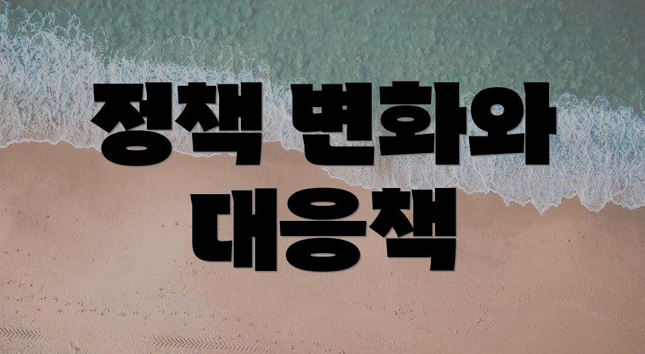 정책 변화와 대응책