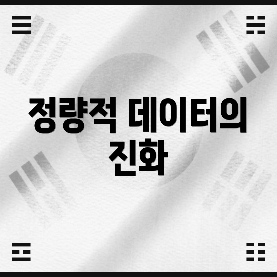 정량적 데이터의 진화