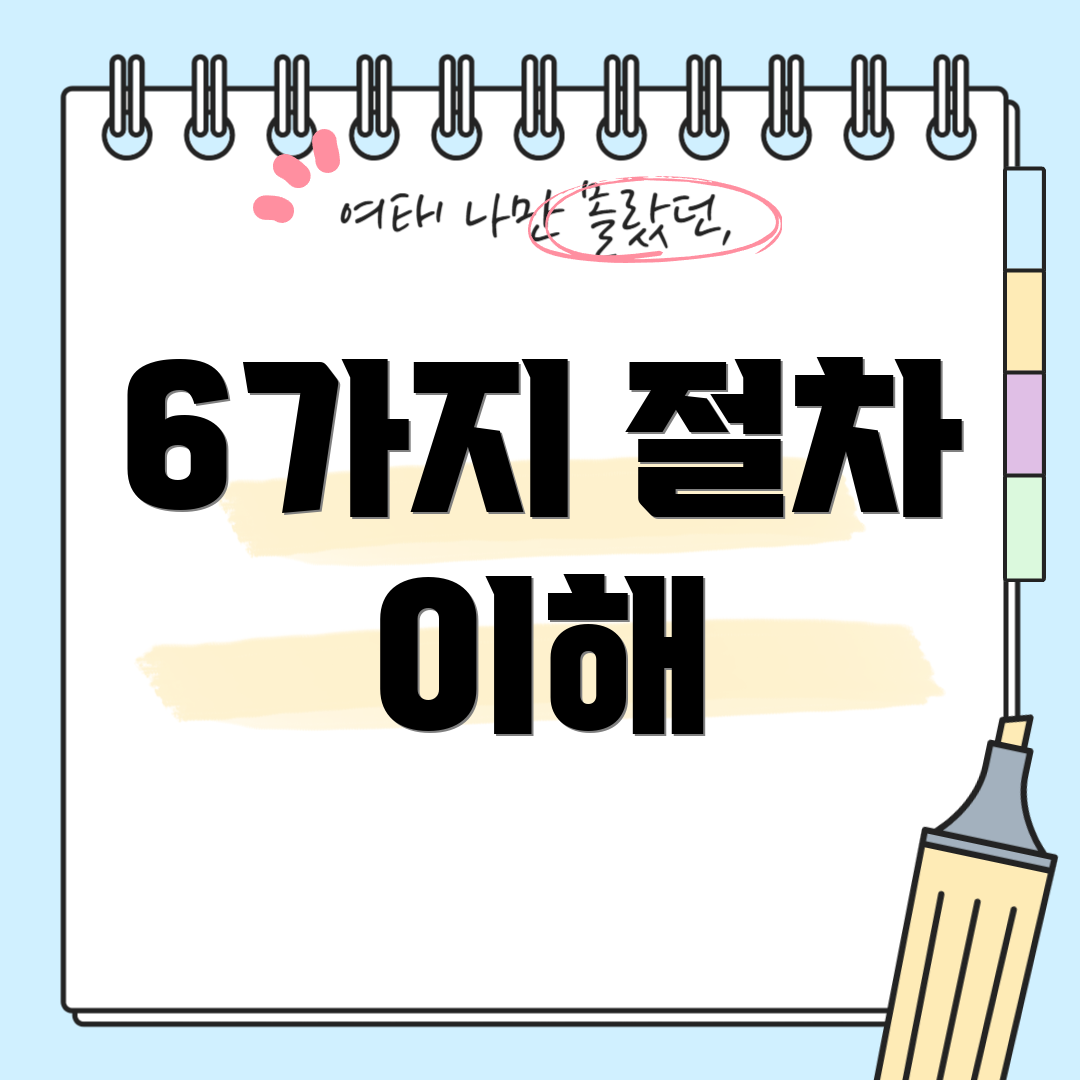 6가지 절차 이해