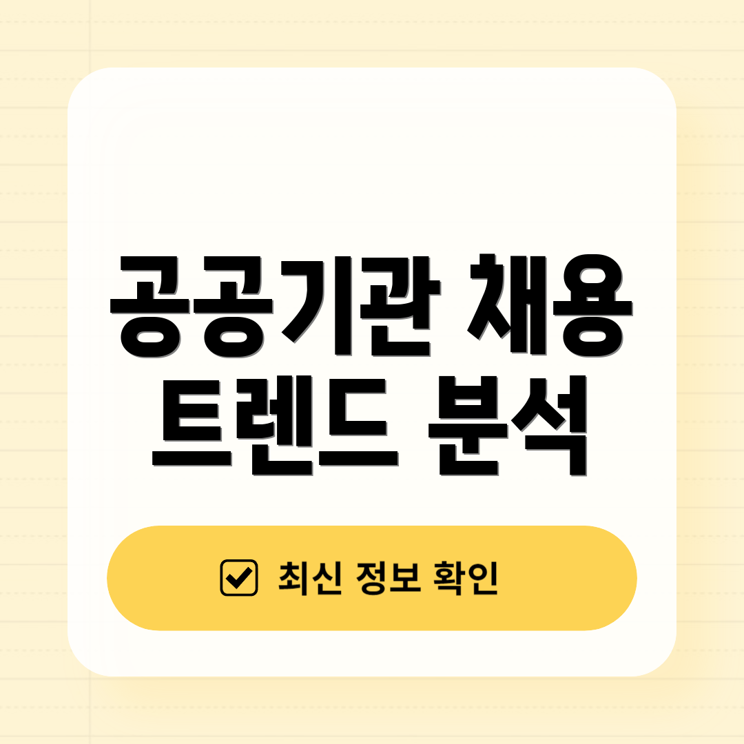 공공기관 채용 트렌드 분석