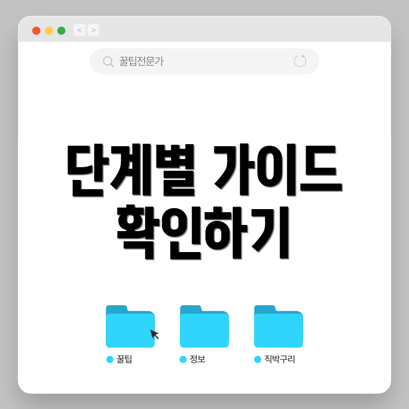 단계별 가이드 확인하기