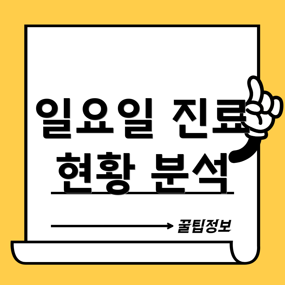 일요일 진료 현황 분석