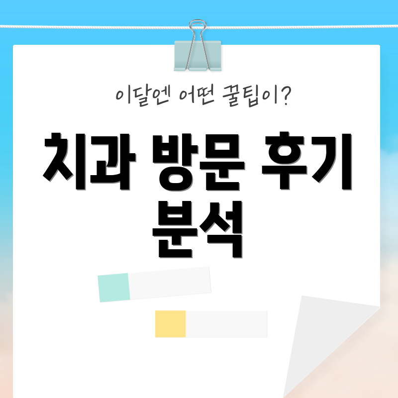 치과 방문 후기 분석