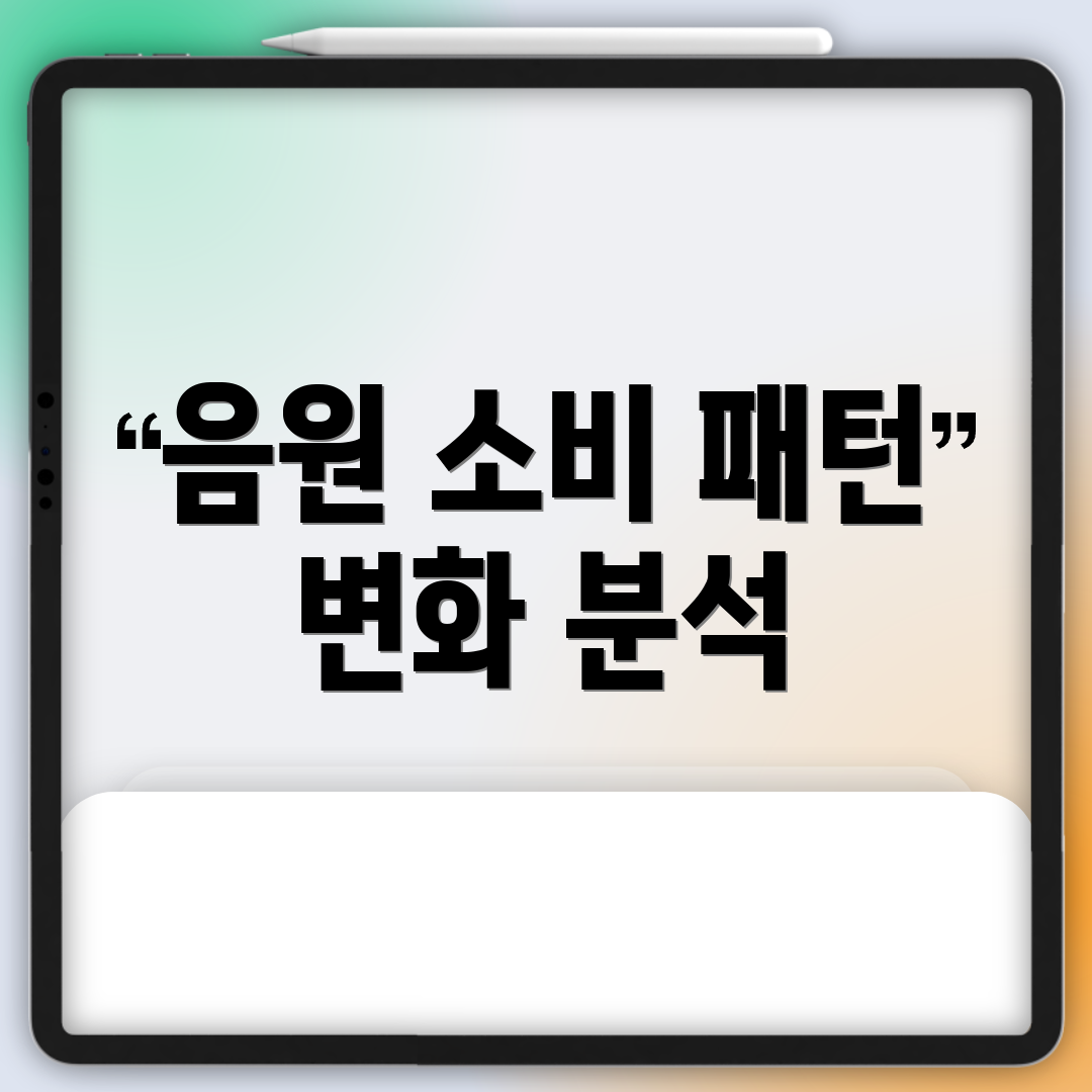 음원 소비 패턴 변화 분석