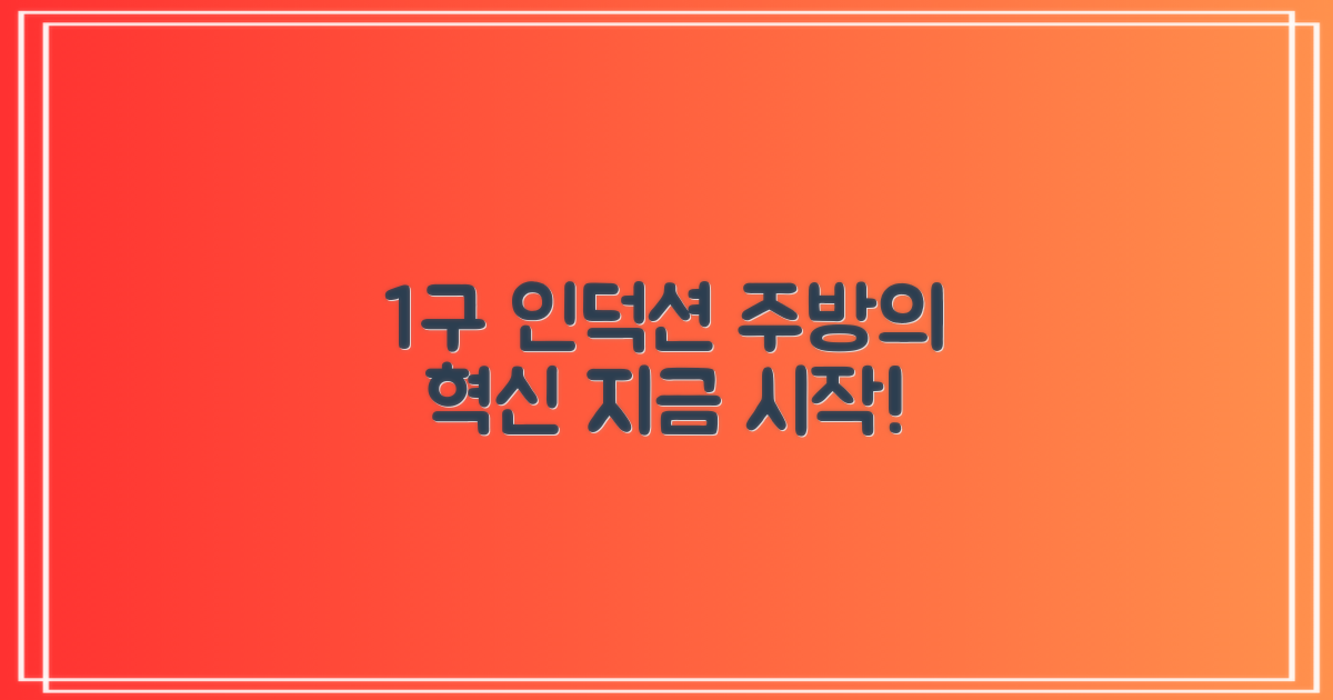 1구 인덕션, 주방 변화의 시작
