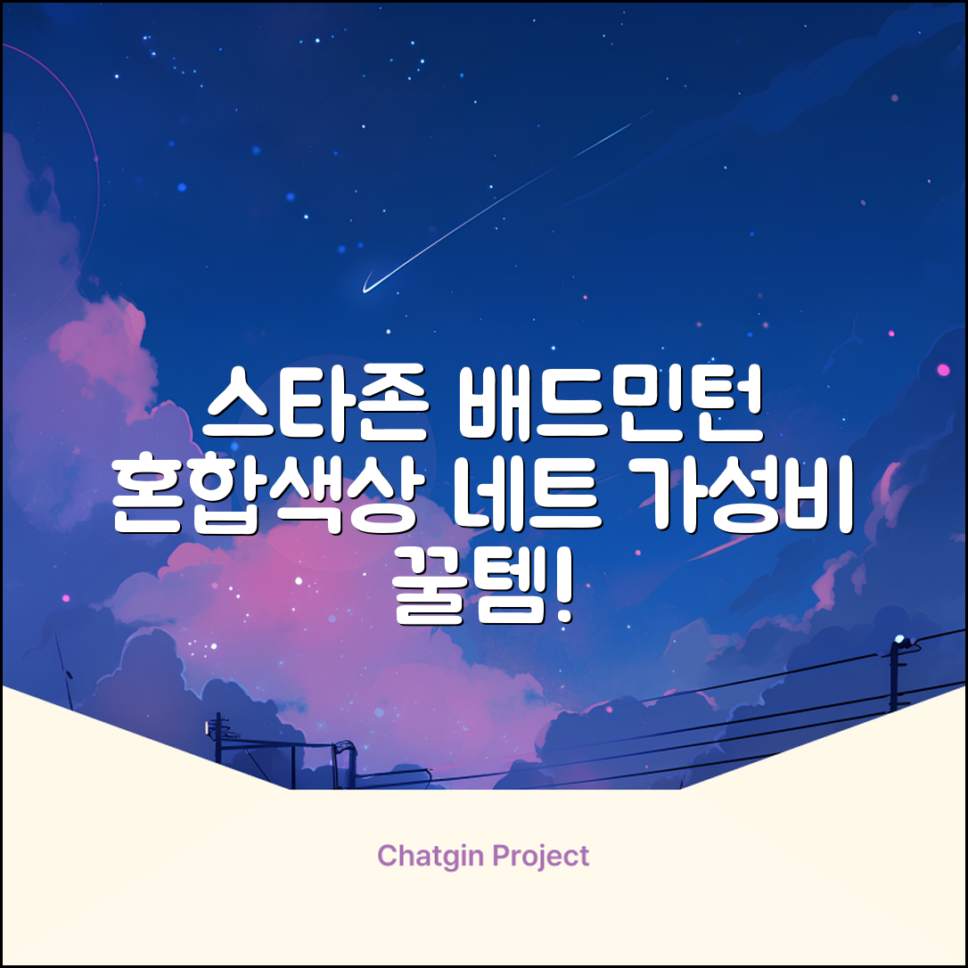 스타존 배드민턴 그물 네트 + 가방, 혼합색상, 1세트 추천 리뷰