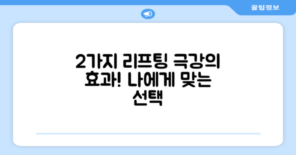 2가지 리프팅 기술