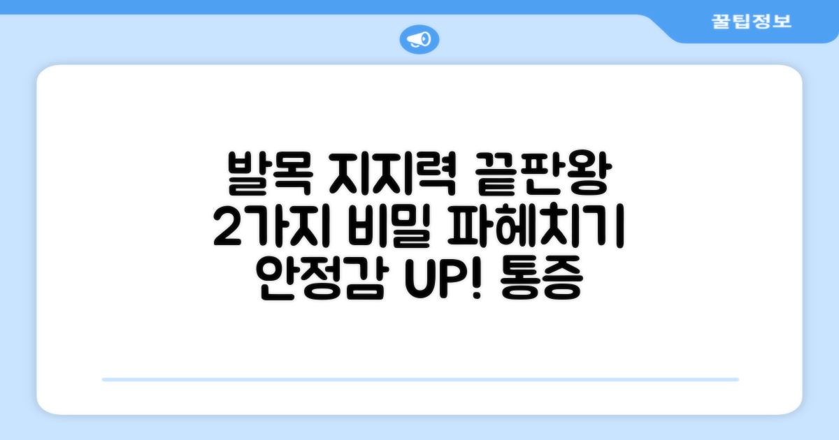 2가지 발목 지지력