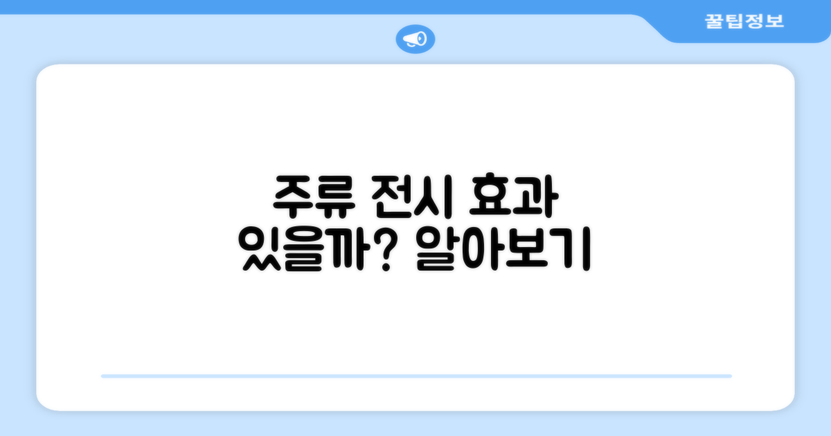 주류 전시, 효과 있을까?