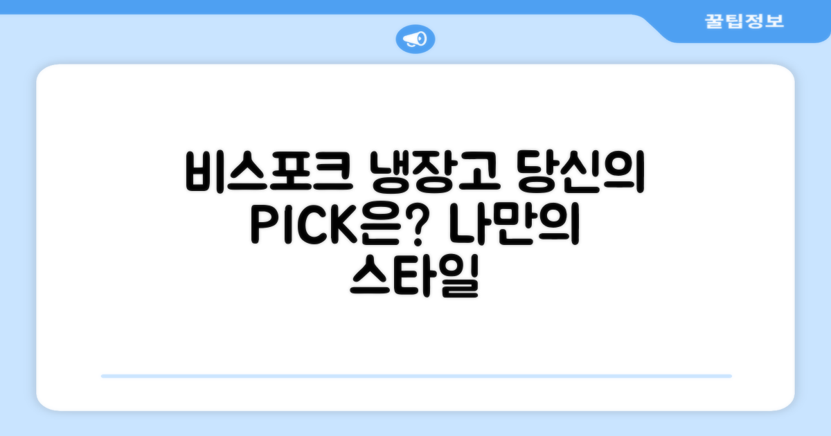 비스포크 냉장고, 당신의 선택은?