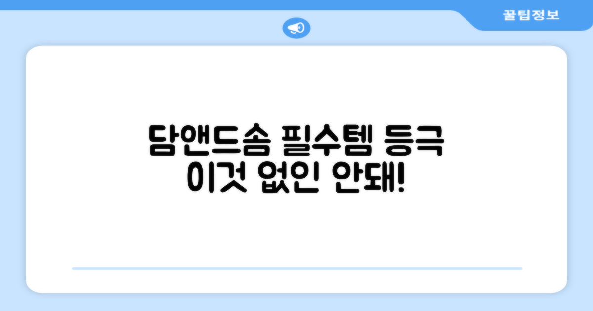 당신의 필수템, 담앤드솜