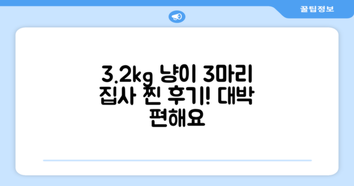 3개, 3.2kg의 놀라운 집사 후기