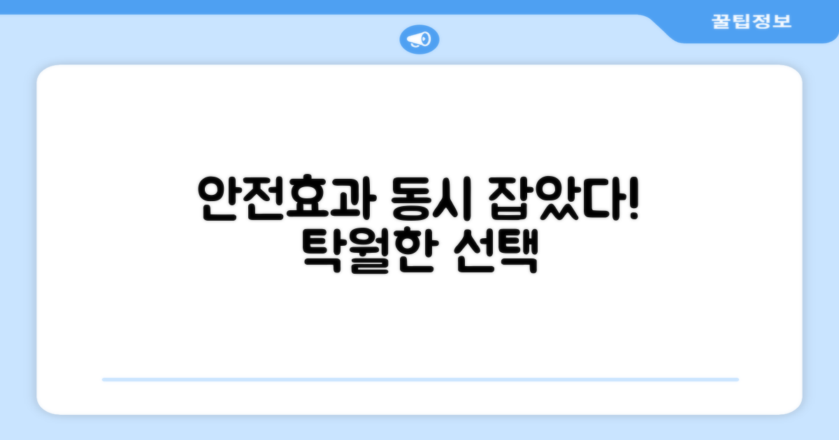 안전성, 효과 동시 잡다