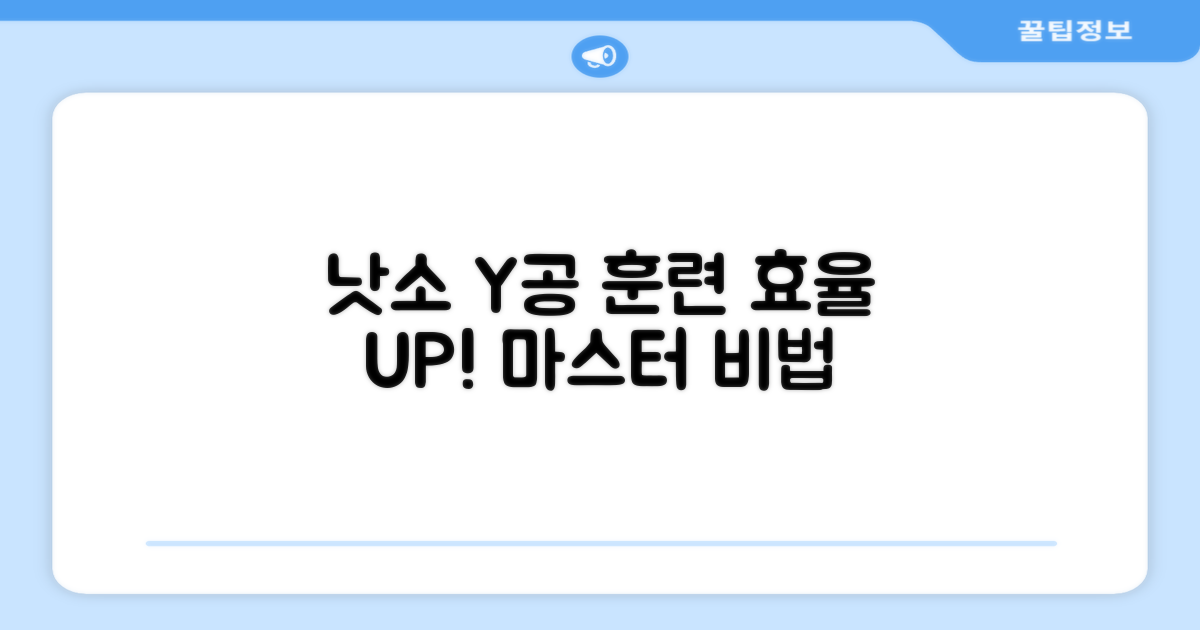낫소 Y공, 훈련 효율 높이기
