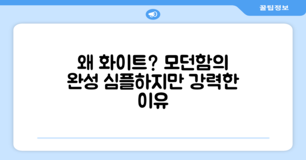 화이트 색상, 왜 추천할까?