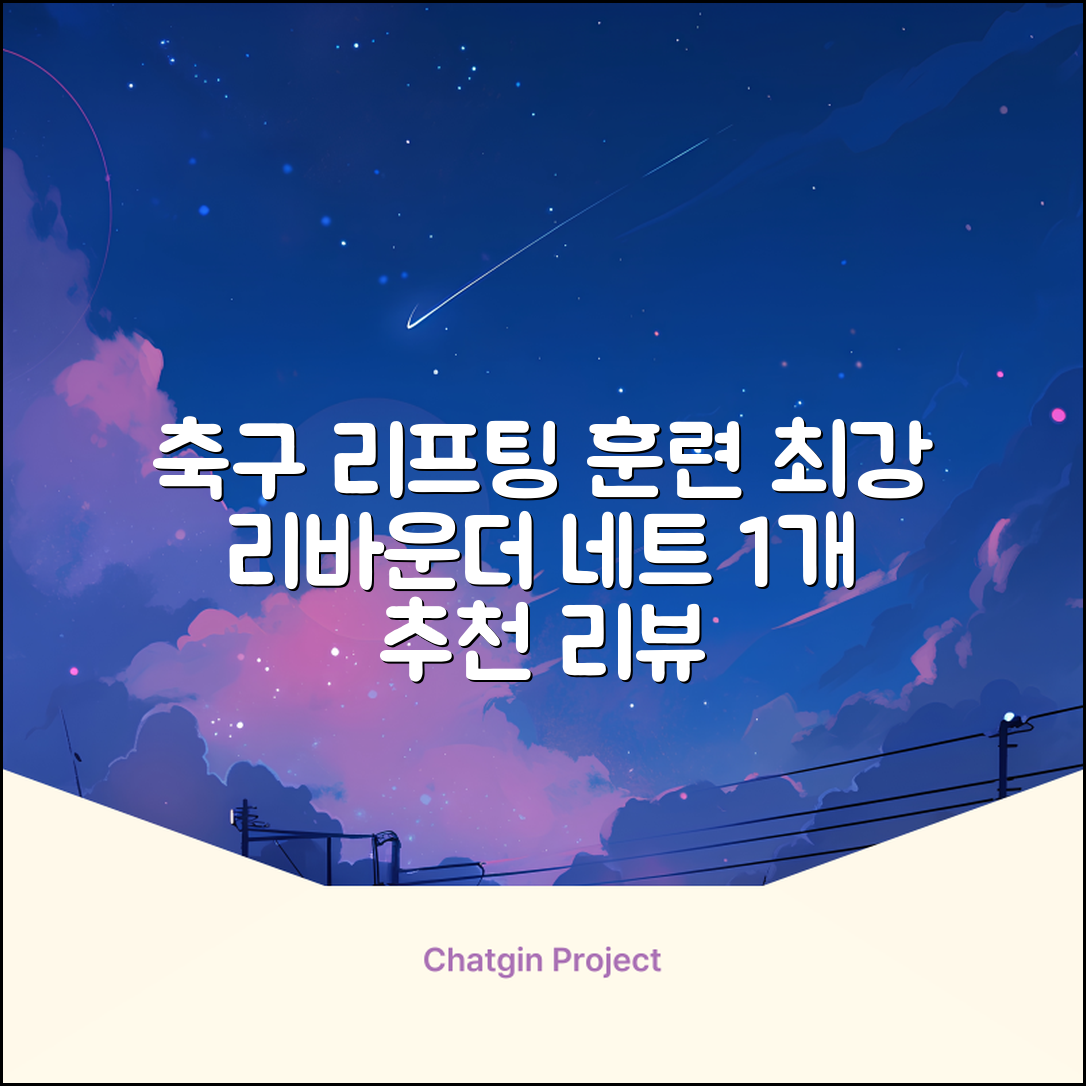 축구 리프팅 트래핑 리바운더 리바운드 네트, 1개 추천 리뷰