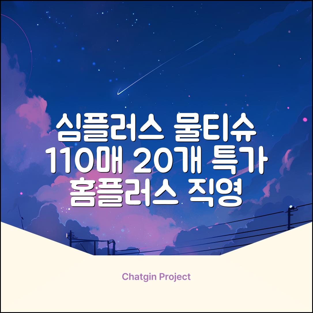 홈플러스 공식 본사 직영 simplus 도톰한 물티슈 캡형 저자극 심플러스 시그니처, 110매입, 20개 추천 리뷰