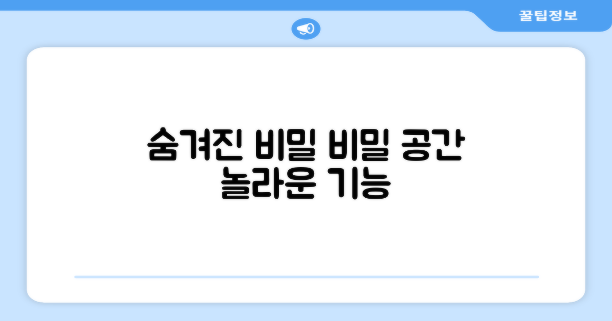 숨겨진 기능, 비밀공간의 비밀