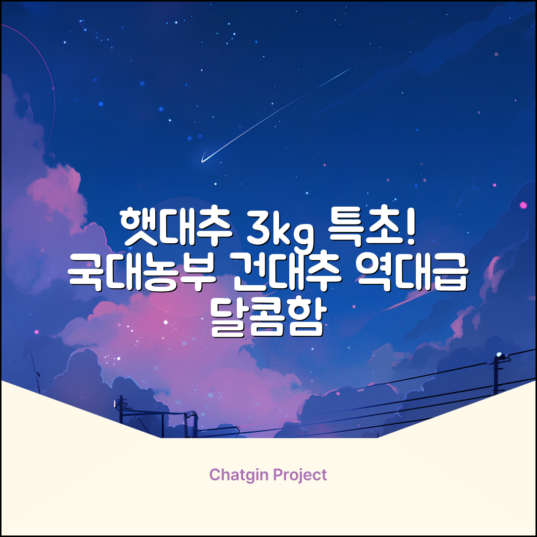 국대농부 경산 햇대추 건대추, 3kg(특초), 1개 추천 리뷰