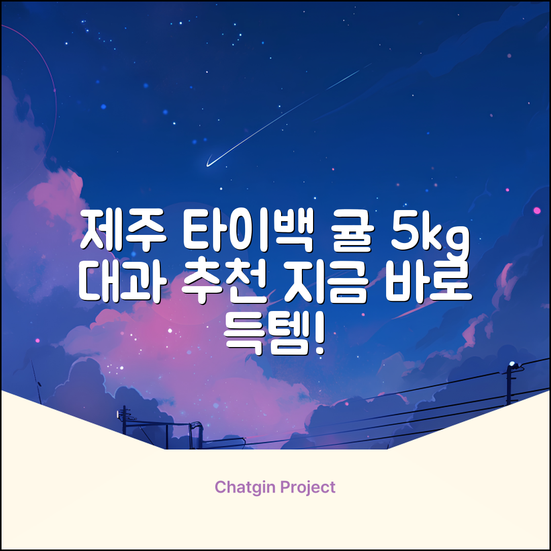[산지당도선별] 제주 명품 하우스 귤 타이백 감귤, 1박스, 5kg 대과 추천 리뷰