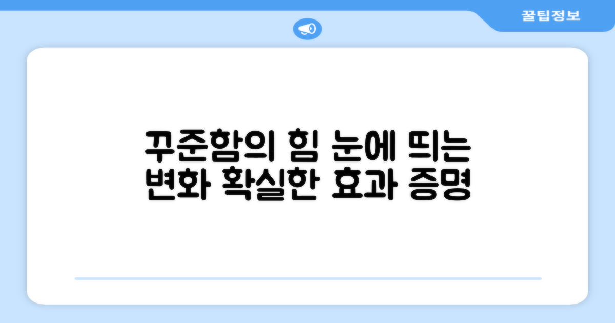 꾸준한 사용 효과 증명