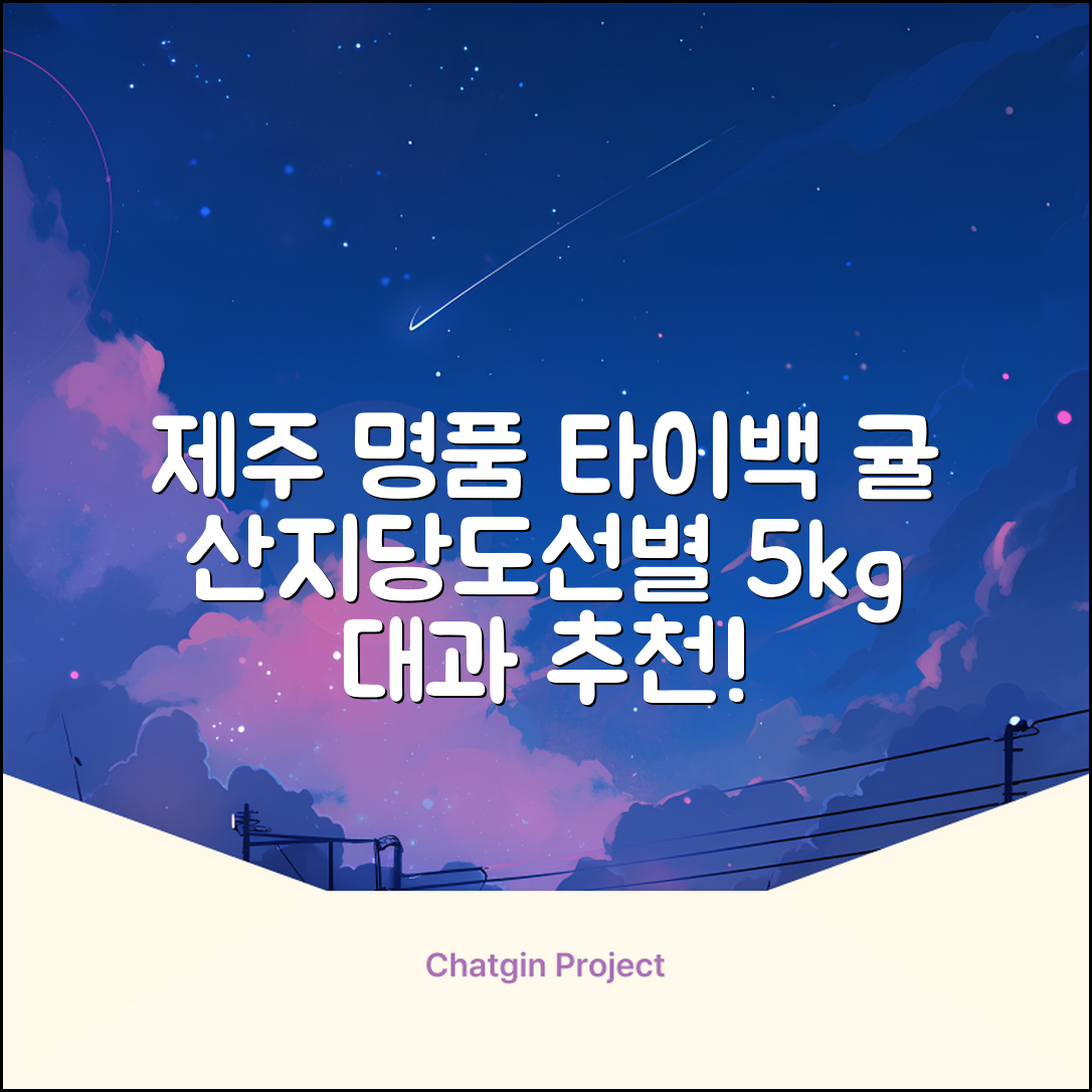[산지당도선별] 제주 명품 하우스 귤 타이백 감귤, 1박스, 5kg 대과 추천 리뷰