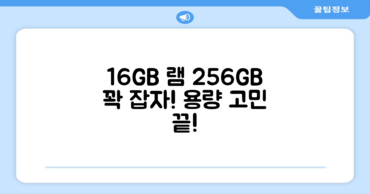 16GB 램, 256GB 저장공간 충분할까?