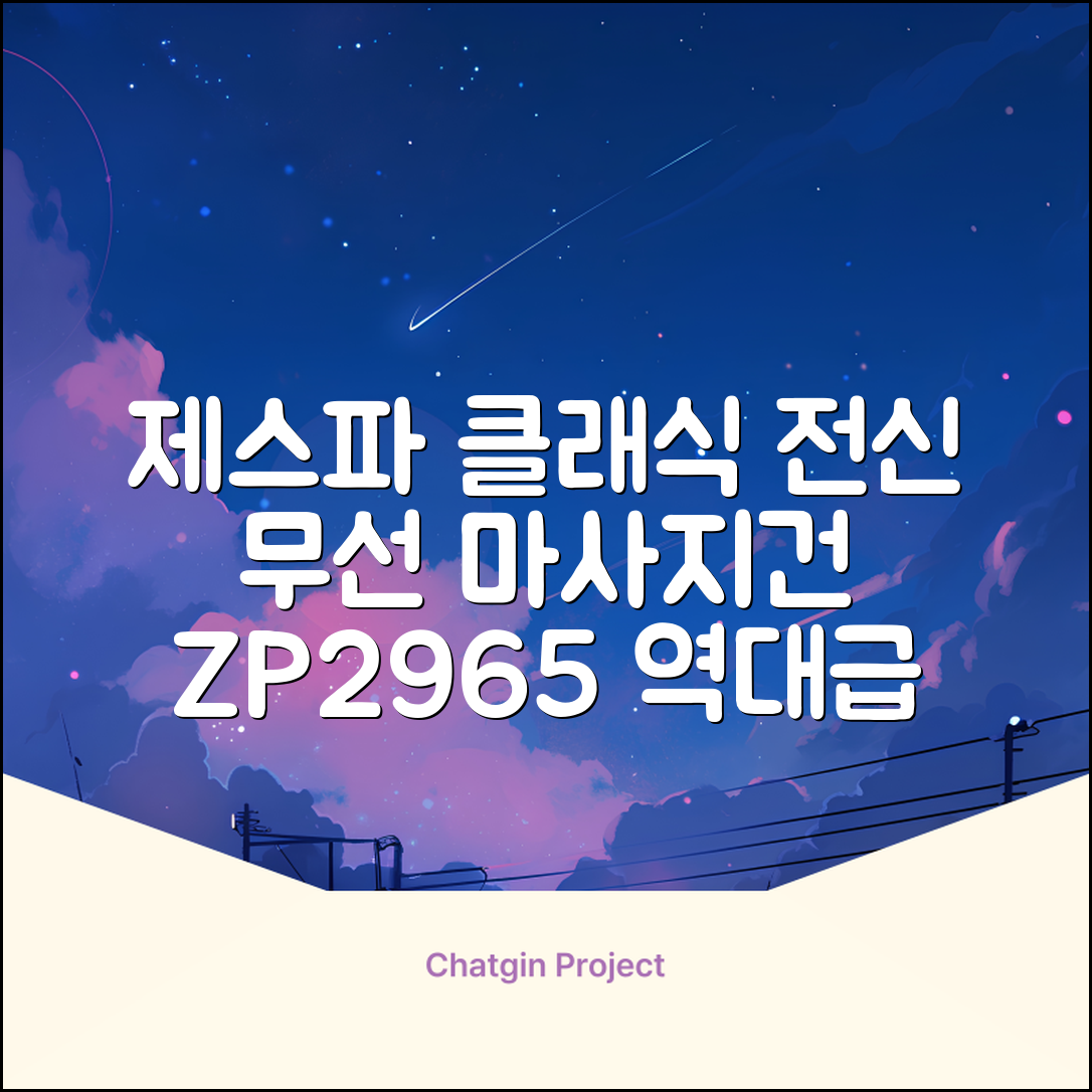 제스파 클래식 전신 무선 자동 마사지건 목어깨 안마기 ZP2965, 블랙 + 로즈골드 추천 리뷰