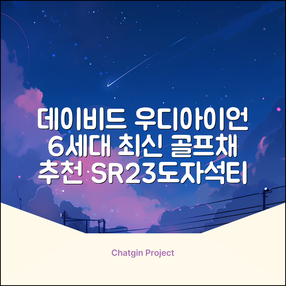 데이비드 신형 6세대 우디아이언 고반발 하이브리드 유틸리티 우드 + 자석티 2번 3번 4번 5번, SR, 23도 추천 리뷰