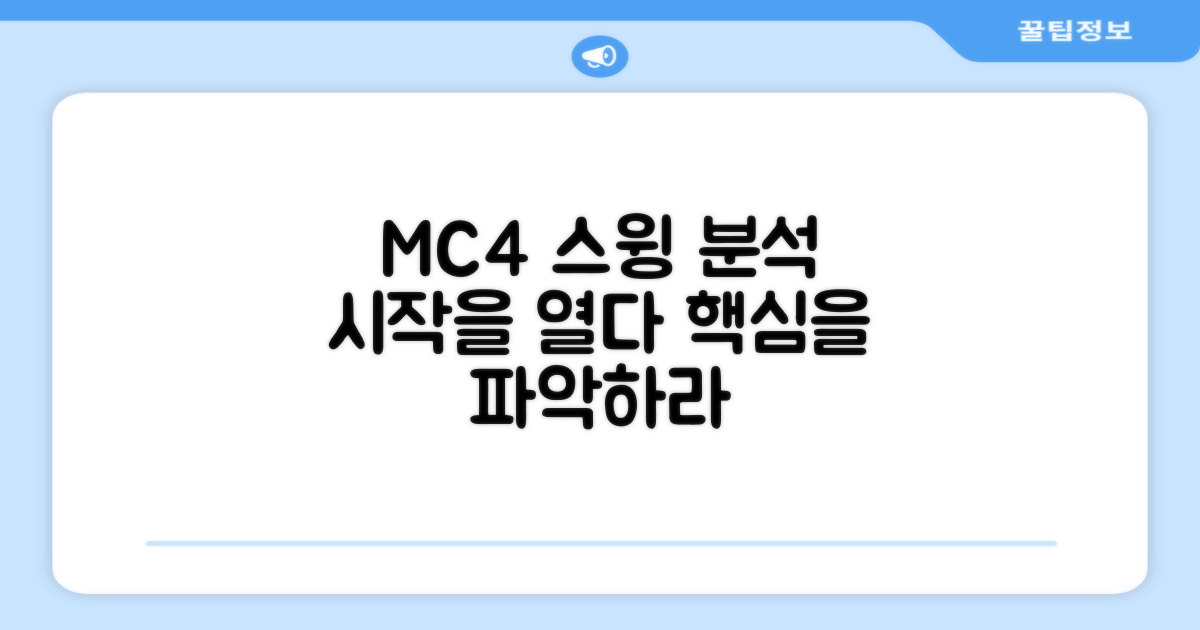 MC4, 스윙 분석의 시작