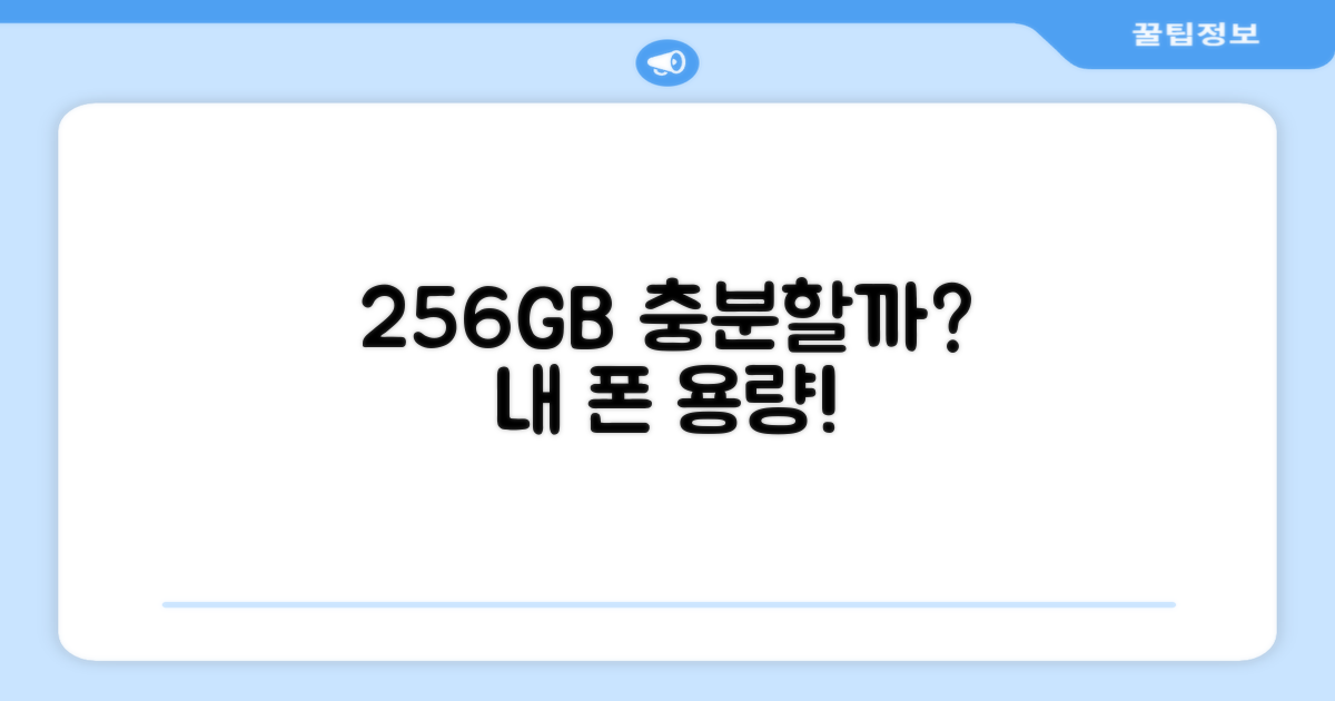 256GB 저장공간, 충분한가요?