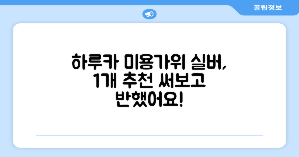 하루카 미용가위 세트, 실버, 1개 추천 리뷰
