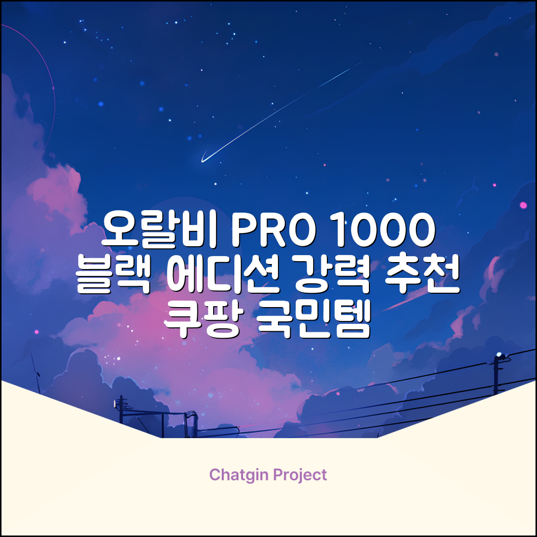 오랄비 전동칫솔, PRO 1000, 블랙, 1개 추천 리뷰
