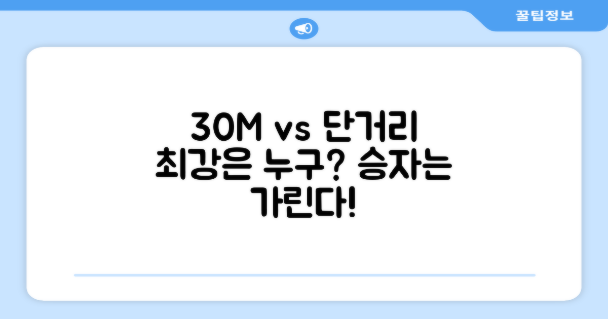 30M vs 단거리 장식