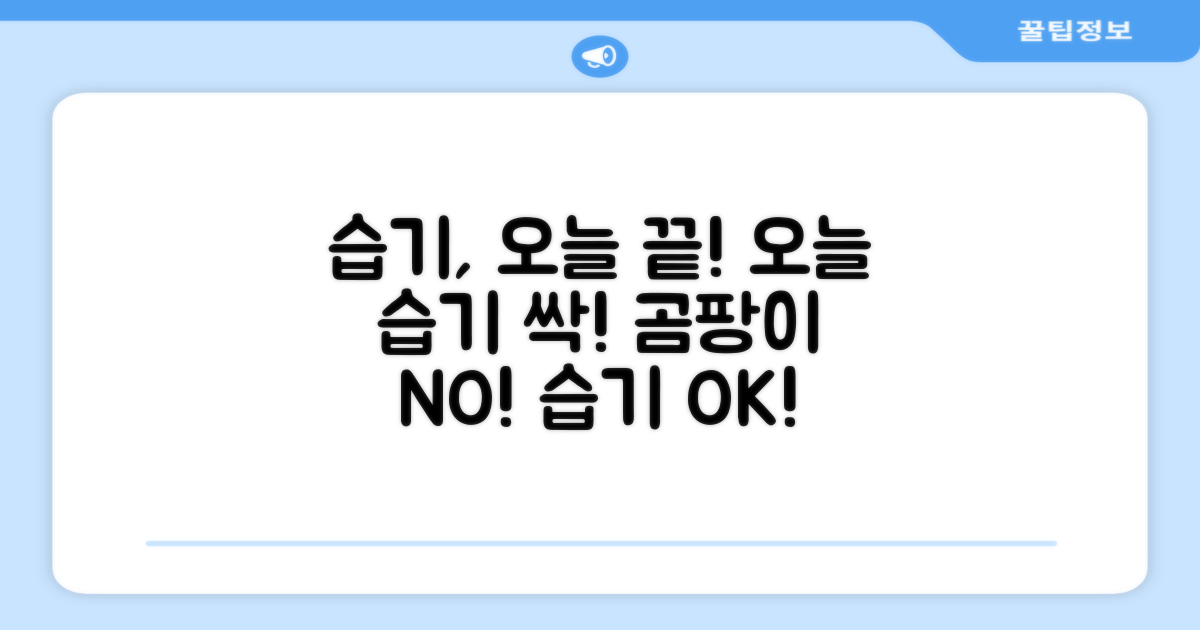 습기 걱정, 오늘 해결하세요