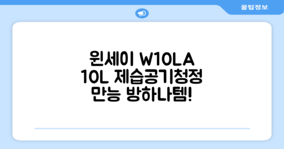 윈세이 인버터 방하나 공기청정 제습기 10L W10LA 추천 리뷰