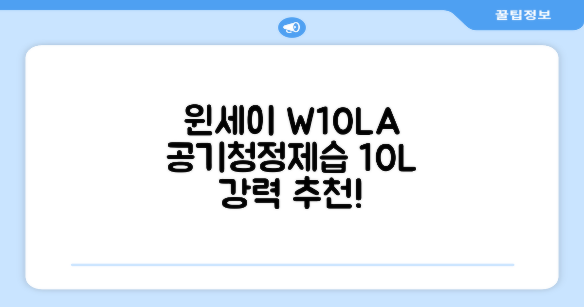 윈세이 인버터 방하나 공기청정 제습기 10L W10LA 추천 리뷰
