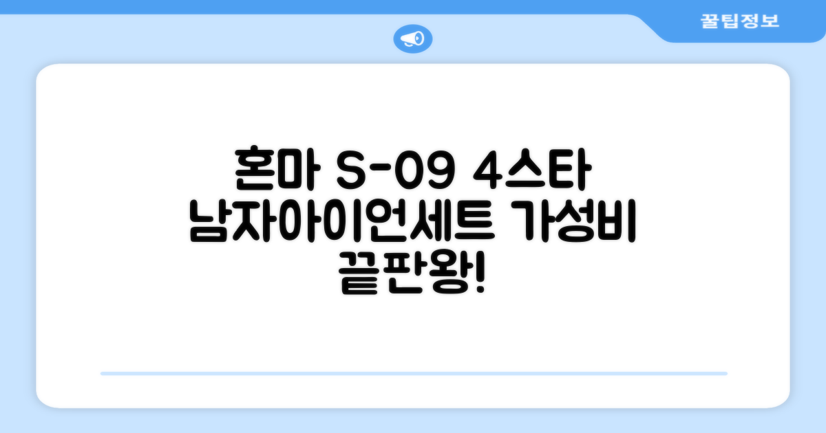 혼마아이언세트 남자아이언세트 S-09 혼마아이언 4스타 4/5/6/7/8/9/10/11/A/S 아이언커버 포함, 그라파이트S 추천 리뷰