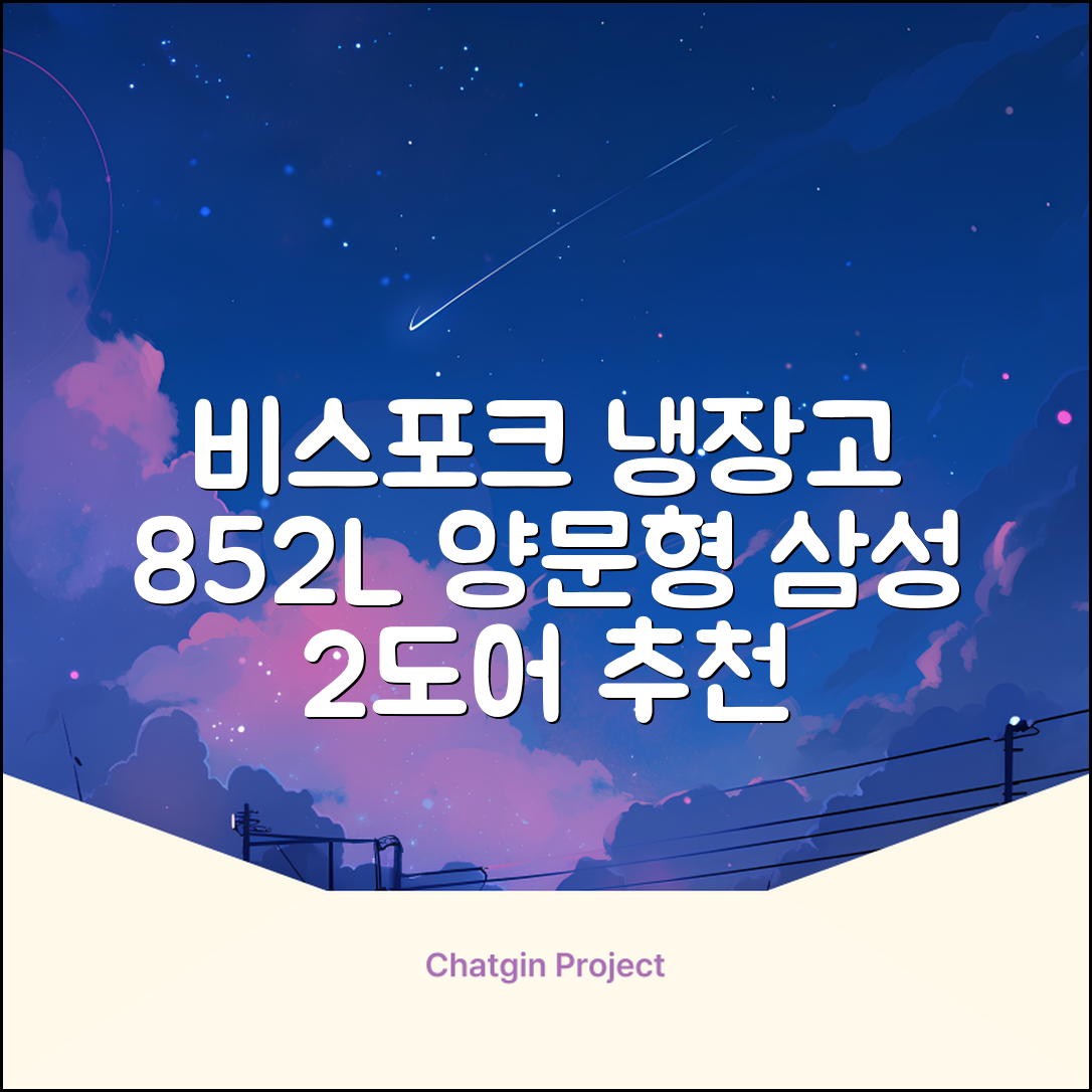 [색상선택형] 삼성전자 비스포크 852L 2도어 양문형 냉장고 방문설치, RS84DB5002CW 추천 리뷰